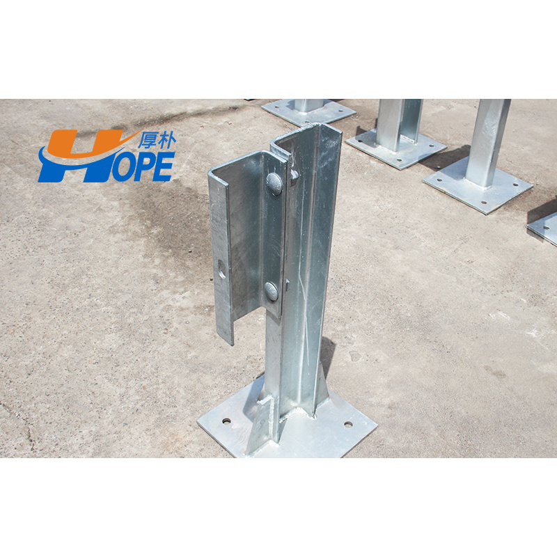 Guardrail Steel Structure U Post For Express Way Hot Dipped Galvanized AAHTO M180 Q235B S235JR Guard Rail Traffic Barrier