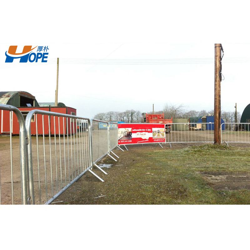 Temporary Pedestrian Portable Metal Crowd Control Barrier Temporary Fencing Movable Barrier