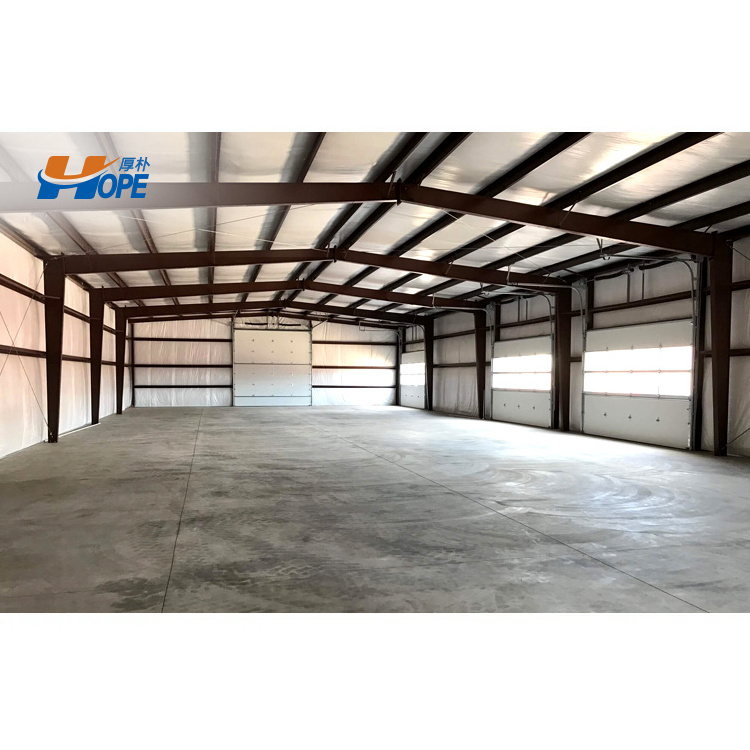 Large Space Steel Frame Building Prefabricated Steel Structure Workshop