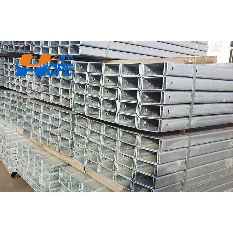 Guardrail Steel Structure U Post For Express Way Hot Dipped Galvanized AAHTO M180 Q235B S235JR Guard Rail Traffic Barrier