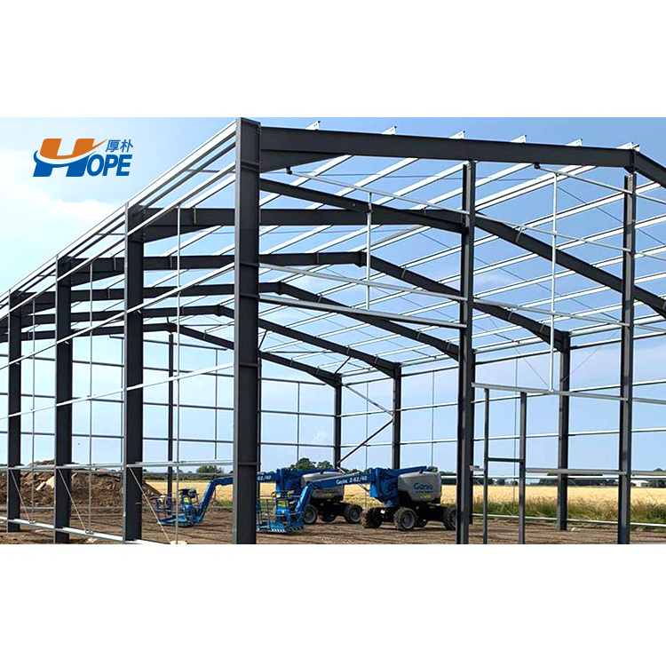 Large Space Steel Frame Building Prefabricated Steel Structure Workshop