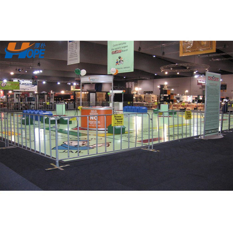 Temporary Pedestrian Portable Metal Crowd Control Barrier Temporary Fencing Movable Barrier