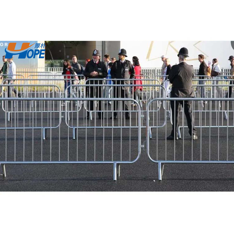 Temporary Pedestrian Portable Metal Crowd Control Barrier Temporary Fencing Movable Barrier