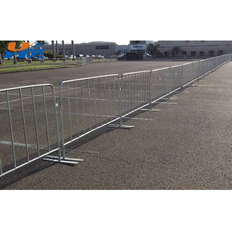 Temporary Pedestrian Portable Metal Crowd Control Barrier Temporary Fencing Movable Barrier