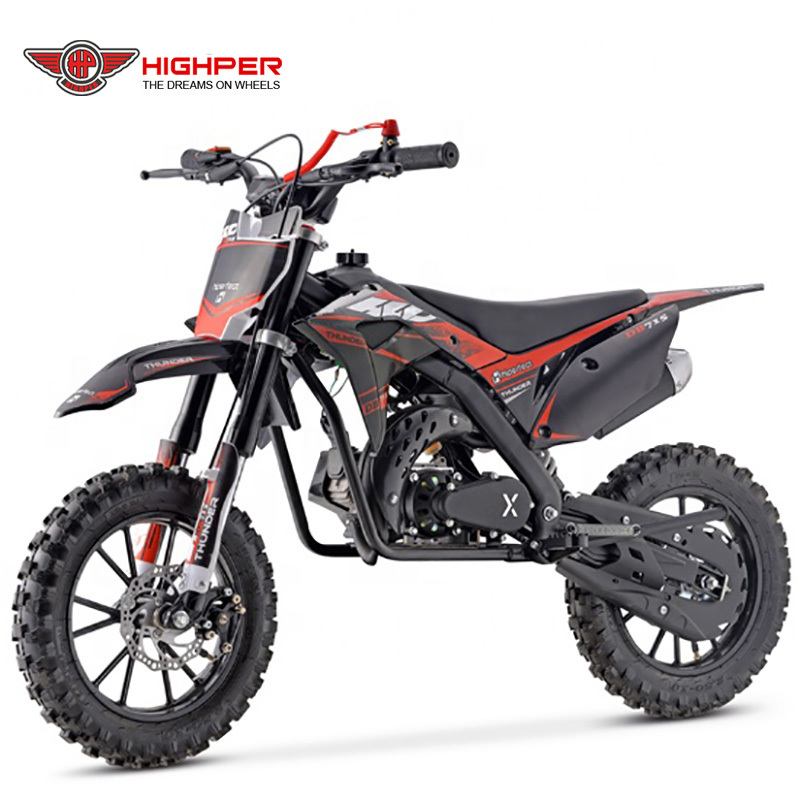 HIGHPER gas moto 50cc chopper motorcycle,mini kids motorcycle,2 stroke dirt bike