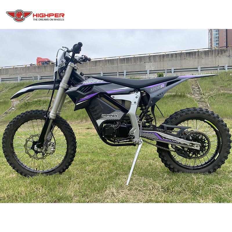 HIGHPER Electric Dirt Bike 12KW Off-road Racing Electric Sport Motorcycle For Adult Dirt Bike