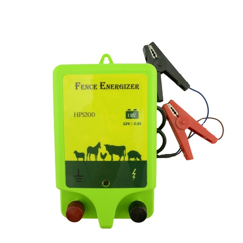 High Voltage Pulse Controller 20 km Electric Fence host 12v powered 2j waterproof electric animal fence energizer