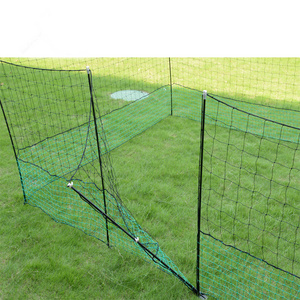 High quality plastic flat chicken fence poultry animal 12m netting with poles and ground peg