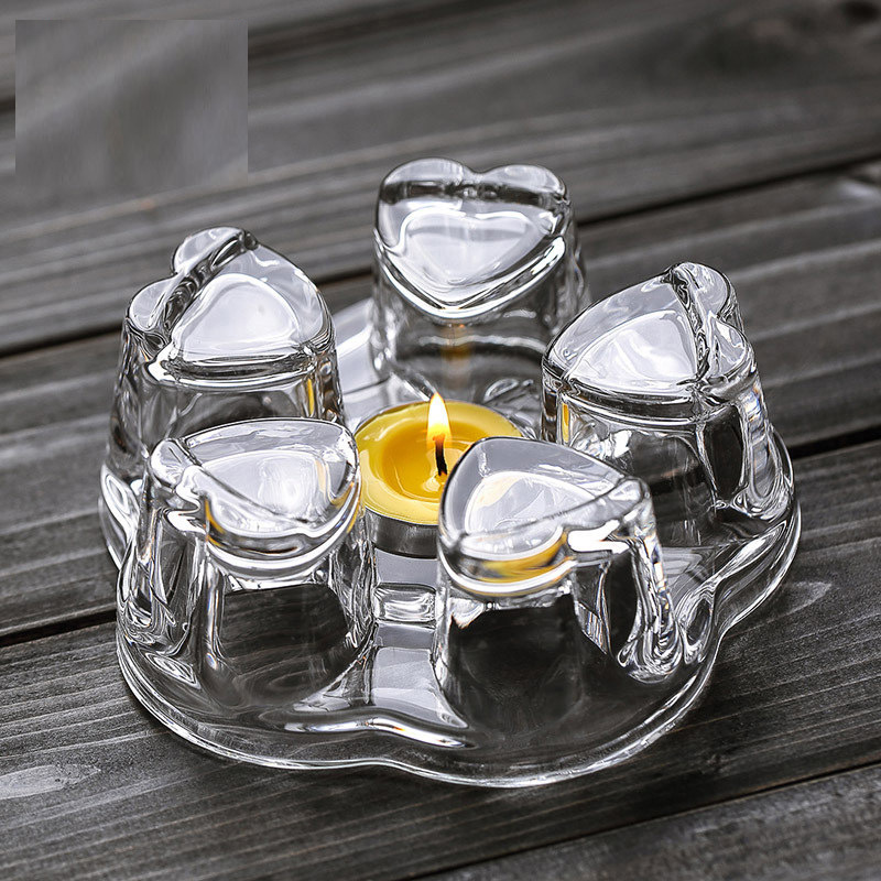 Durable Glass Tea Warmer High Borosilicate Glass Candle Tea Warmer Glass Teapot Warmer