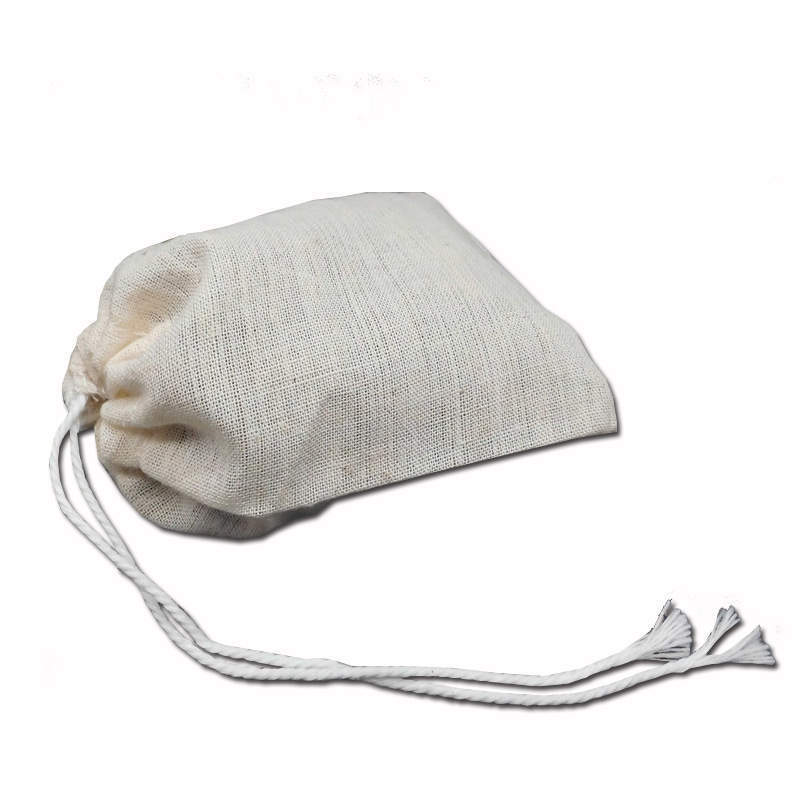 Organic Cotton Cold Brew Coffee Bag Reusable Coffee Filter with Drawstring Coffee Tea Cold Brew Maker Muslin Cotton Bag