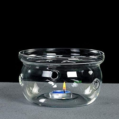 Durable Glass Tea Warmer High Borosilicate Glass Candle Tea Warmer Glass Teapot Warmer