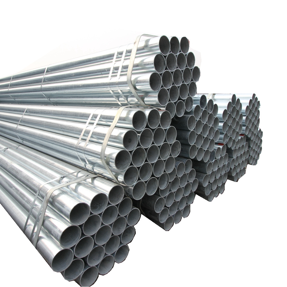 China hot sale 114mm powder coated 18 gauge thick round galvanized steel pipe  for building