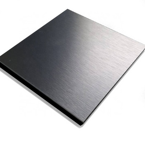 Decorative 201 304 3D-Wall Panel Black Color Coated Stainless Steel Sheets