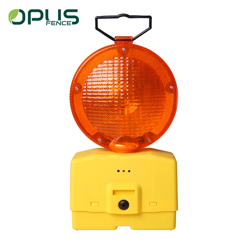 Roadway traffic safety LED flashing double battery warning light