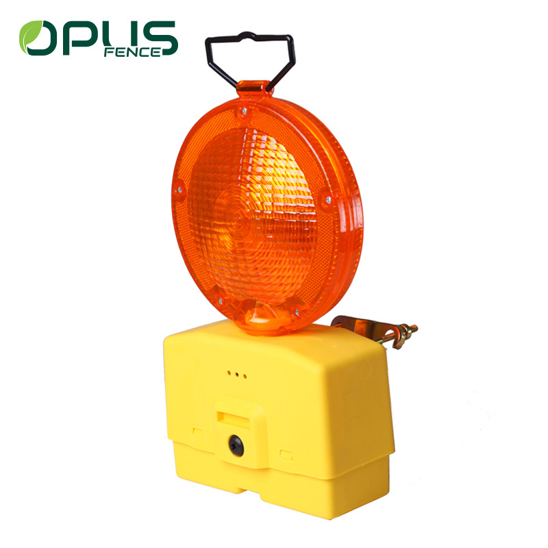 Roadway traffic safety LED flashing double battery warning light