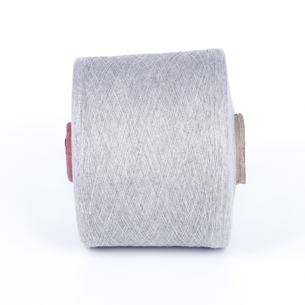 Wholesale GRS Undyed Raw White Ring Spun 100% Virgin Polyester Cotton Recycle Yarn For Hammock