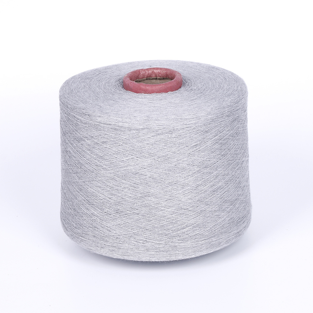 Wholesale GRS Undyed Raw White Ring Spun 100% Virgin Polyester Cotton Recycle Yarn For Hammock