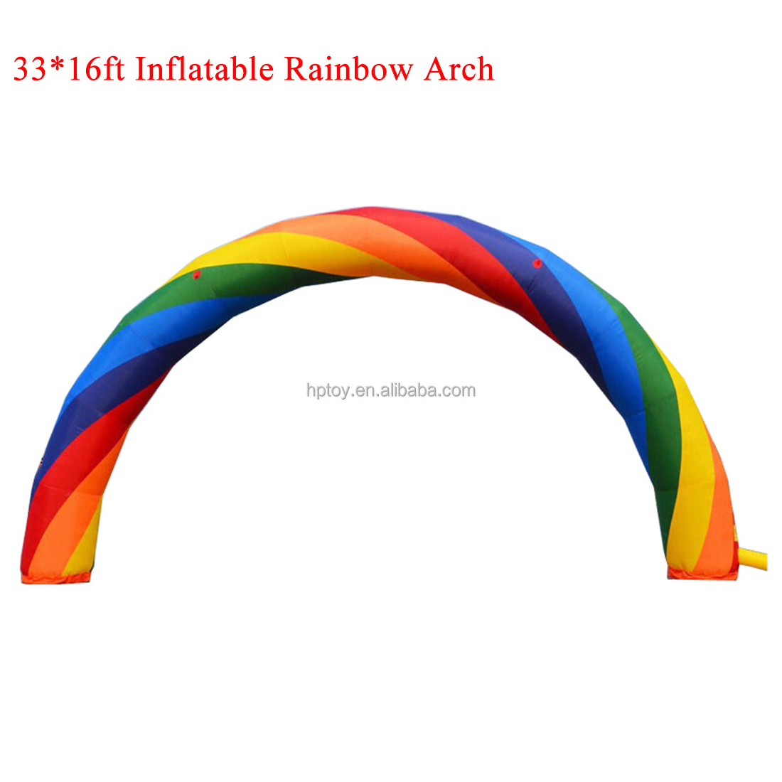 Customized inflatable Advertising rainbow arch rainbow balloon arch for events