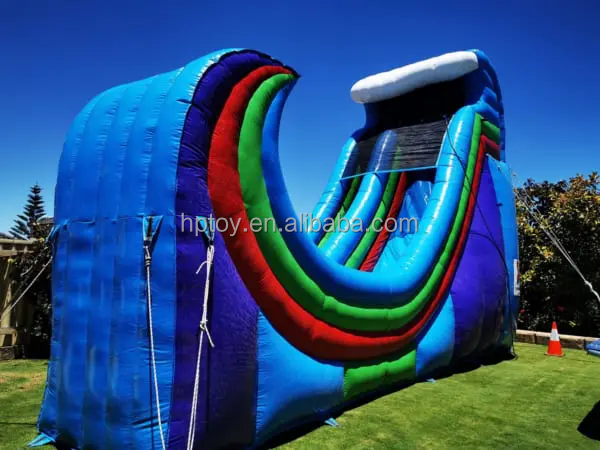 Adults Inflatable Rampage Water Slide Giant Inflatable Jumping Bouncy Slide Outdoor Inflatable Rampage Half Pipe Slide