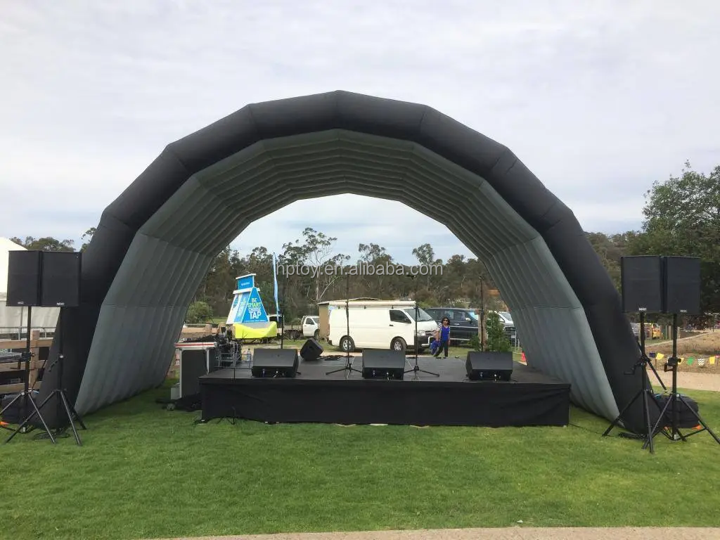 Customized Event Dome inflatable stage cover large inflatable stage tent for event