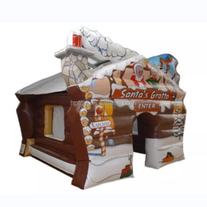 Winter inflatable Christmas house tent structure inflatable Santa grotto for Christmas