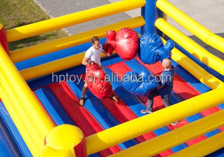 Outdoor Inflatable boxing ring game Bounce Boxing Inflatable Interactive Game boxing arena for sale