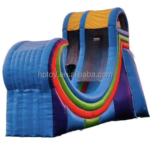 Adults Inflatable Rampage Water Slide Giant Inflatable Jumping Bouncy Slide Outdoor Inflatable Rampage Half Pipe Slide