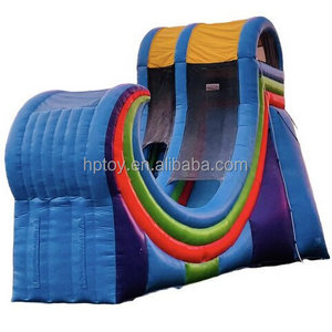 Adults Inflatable Rampage Water Slide Giant Inflatable Jumping Bouncy Slide Outdoor Inflatable Rampage Half Pipe Slide