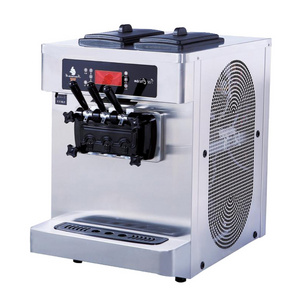 Ice Cream Maker Machine Automatic 3 Flavors Soft Serve Commercial Yogurt Ice Cream Making Machine For Business Pakistan