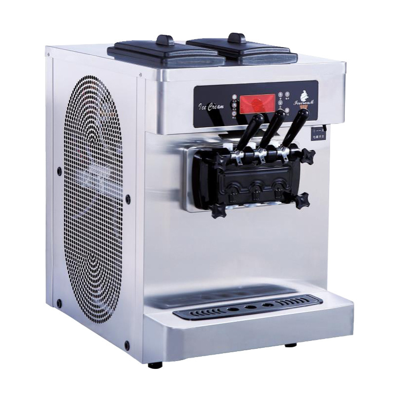 Ice Cream Maker Machine Automatic 3 Flavors Soft Serve Commercial Yogurt Ice Cream Making Machine For Business Pakistan