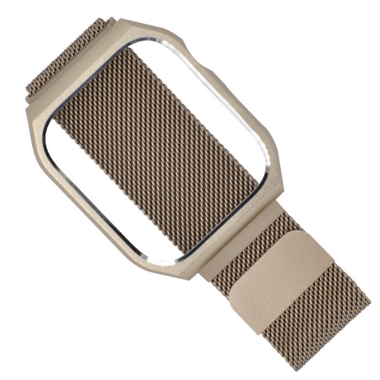 For Apple Watch iwatch 1234 Mesh magnetic Loop Band Strap with Bumper Case