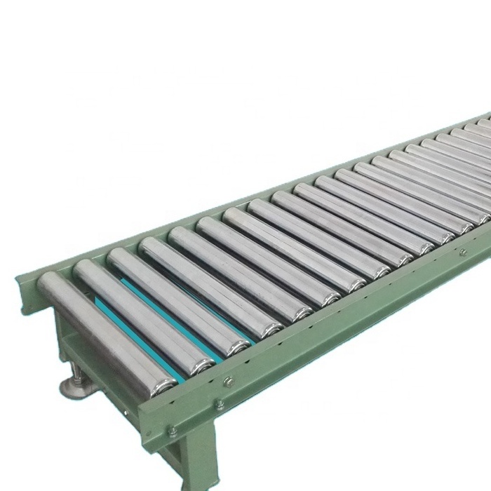 Heavy loading steel gravity roller conveyor used to transfer pallet