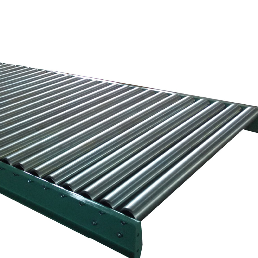 Heavy loading steel gravity roller conveyor used to transfer pallet