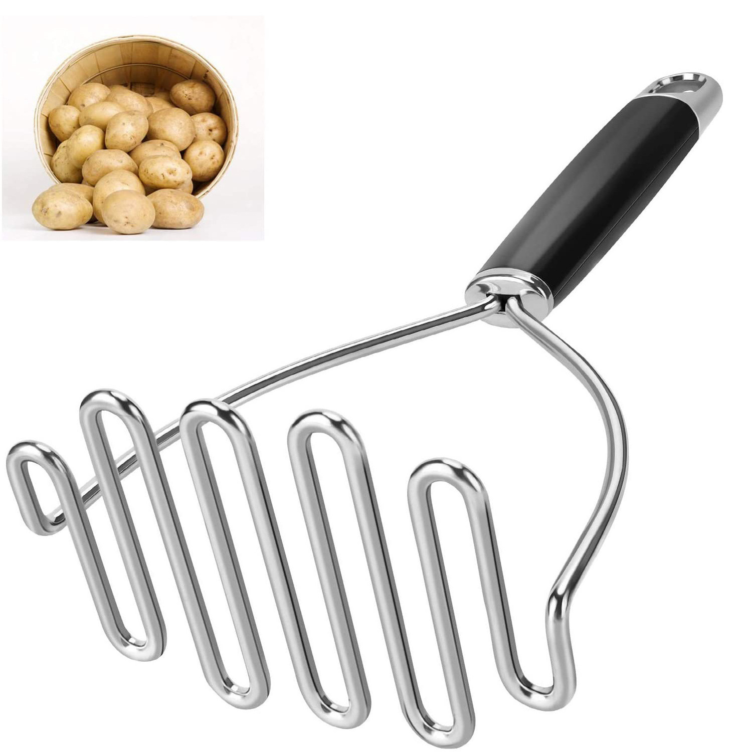 Potato Ricer Masher Home Kitchen Gadgets Stainless Steel Tamper Sweet Potoato Egg Mash Tools for Amazon Tik Tok YouTube