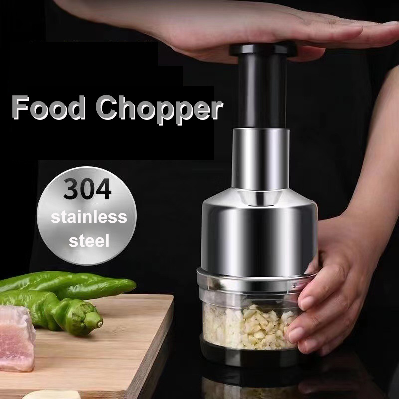 High Quality Hand Manual Operated Kitchen Food Vegetable Salad Dryer Cutter Chopper Press Salad Spinner Push Chopper