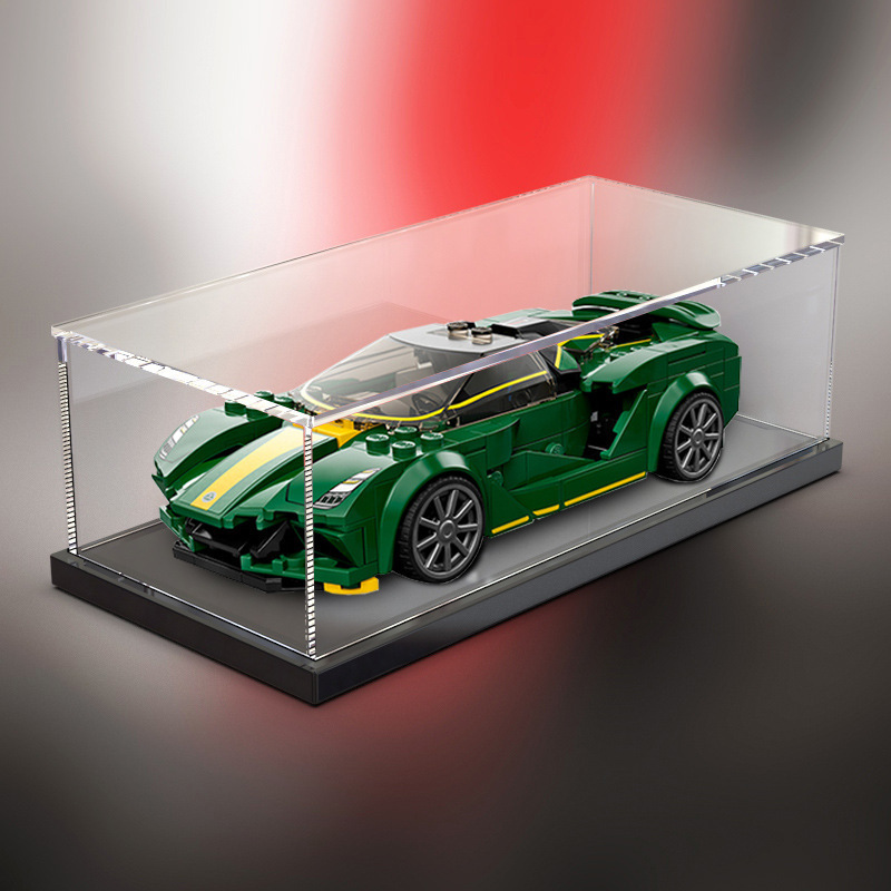 Acrylic display box suitable for Lego sports car series model storage dust box loncheras escolares kids