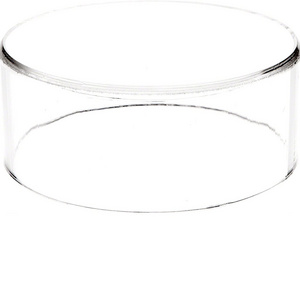 Clear Acrylic Round Cylinder Display Riser Food risers clear stand