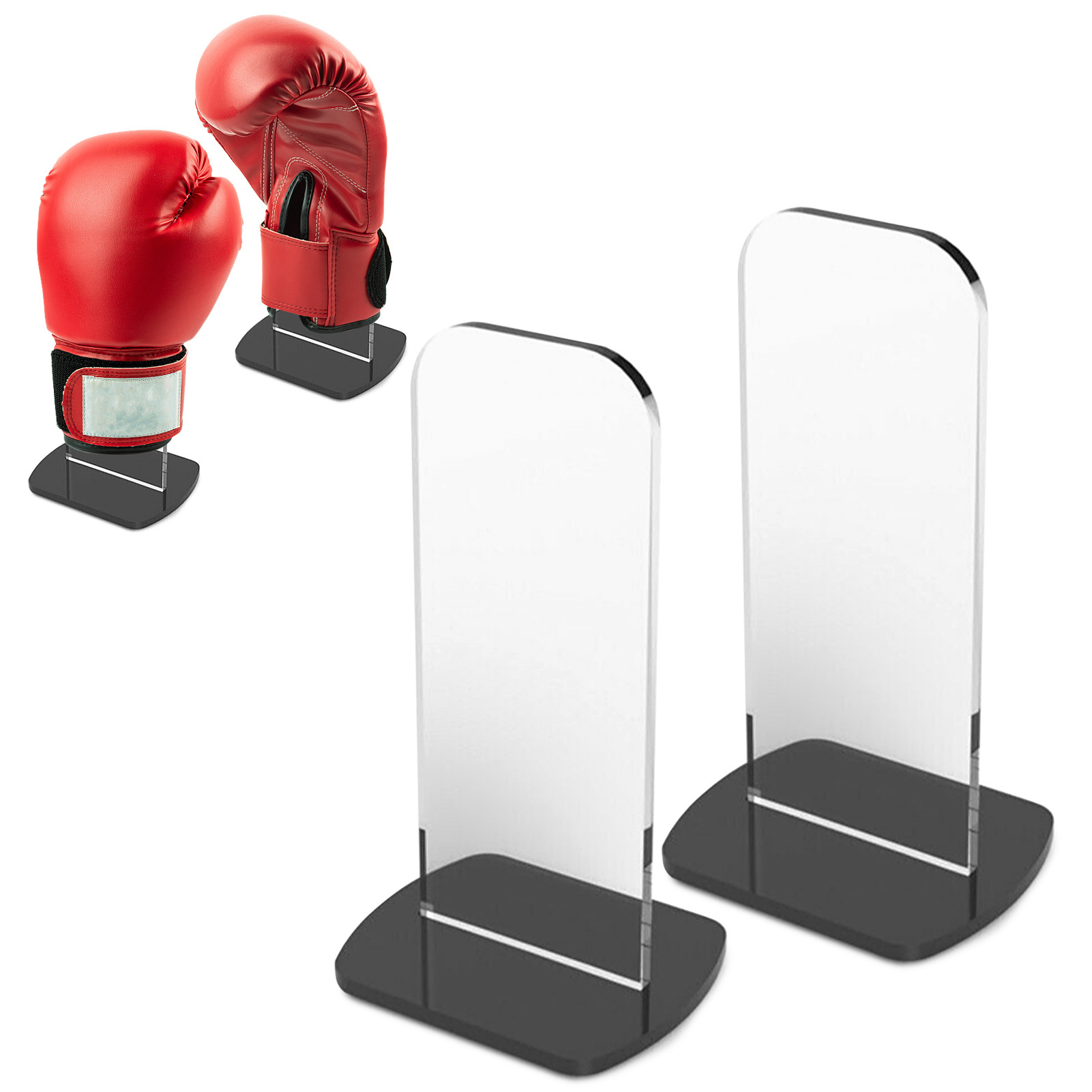 Boxing Display Stand Upright Baseball Display Stand Acrylic Vertical Holder Autograph Boxing Rack Easy Stand