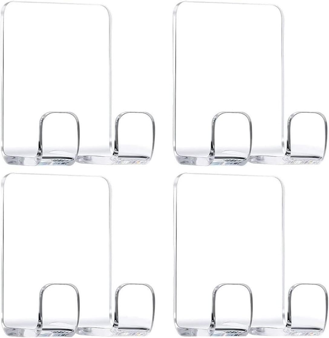 Clear Adhesive Hooks for Shower Wall Shower Shaver Holder Razor Storage Holders for Phone Bathtub Organizers Shower Hook Kitchen