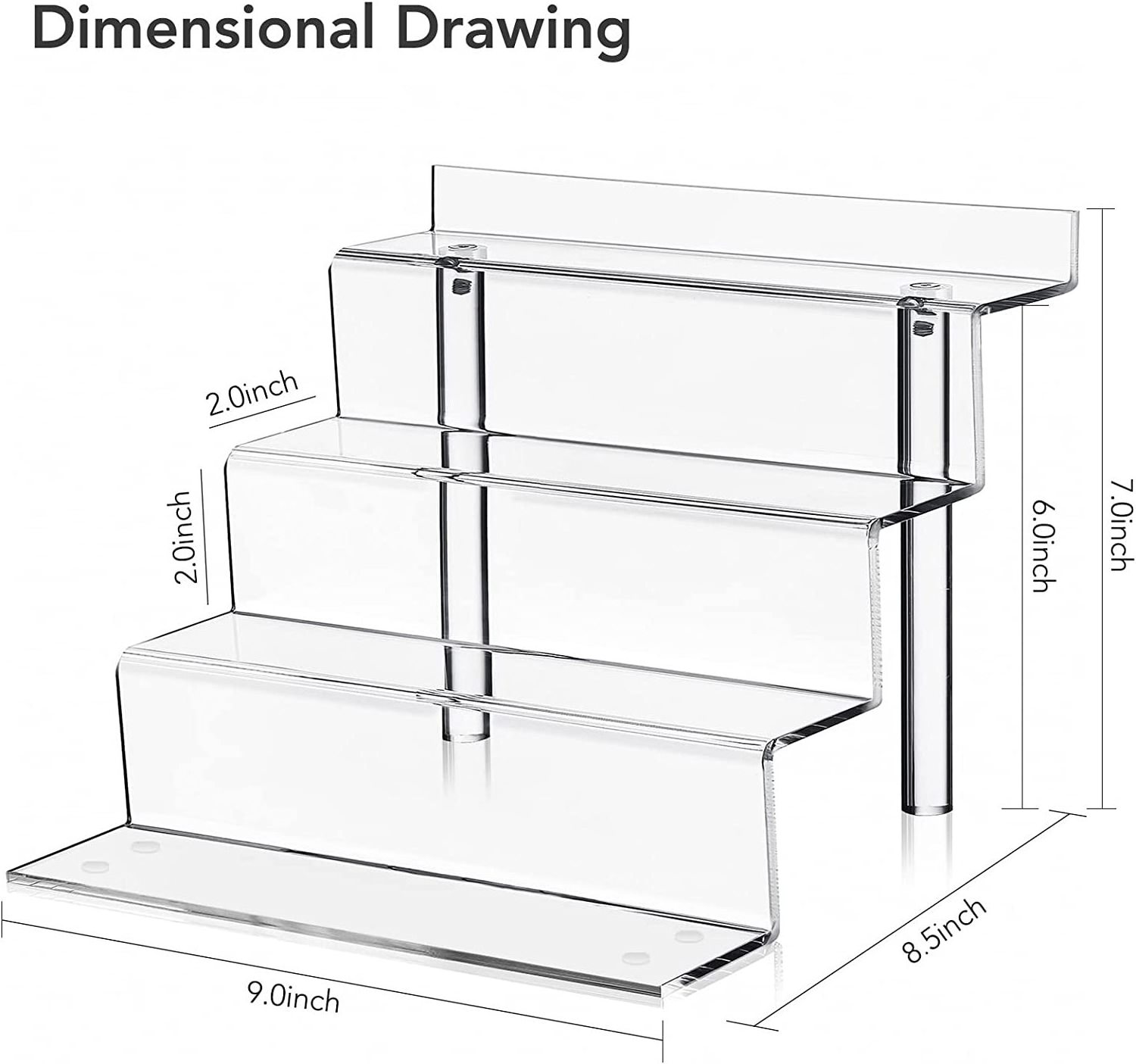 Transparent acrylic display stand wall Cup holder Shooting glasses perfume holder