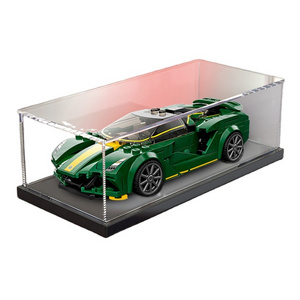 Acrylic display box suitable for Lego sports car series model storage dust box loncheras escolares kids