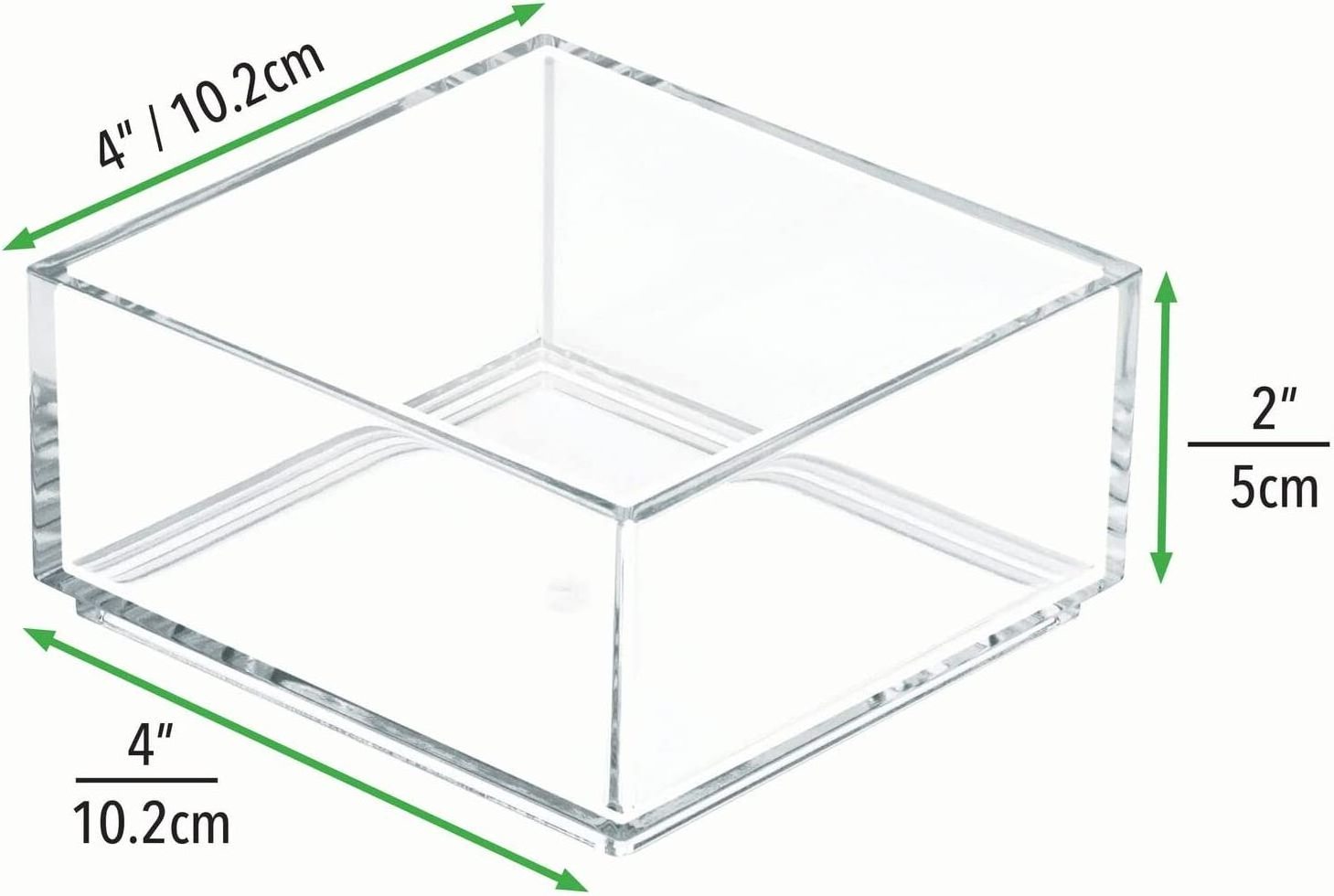 Acrylic organizer box home office drawer top to hold pens paper clips notebook and other office supplies accessories