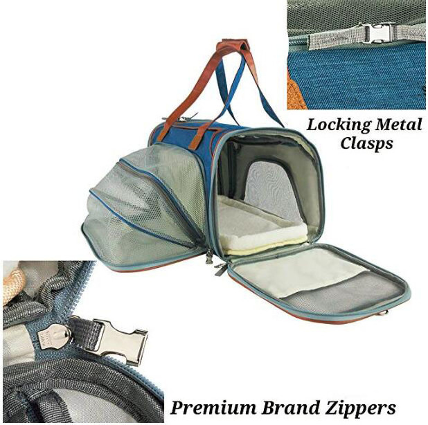 Soft Sided pet carrier airline approved pet supplies pet carrier bag for travel