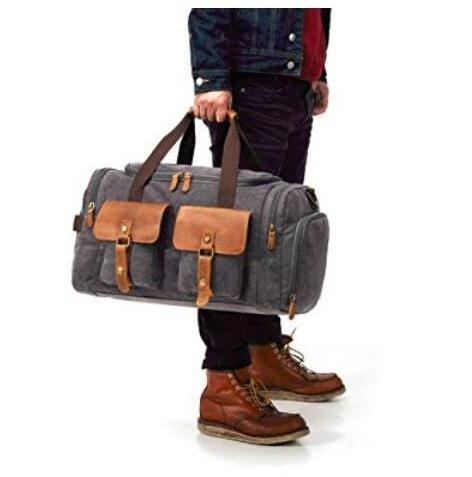 waterproof duffle bag canvas travel bags luggage weekender bag for men