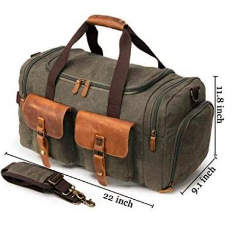 waterproof duffle bag canvas travel bags luggage weekender bag for men