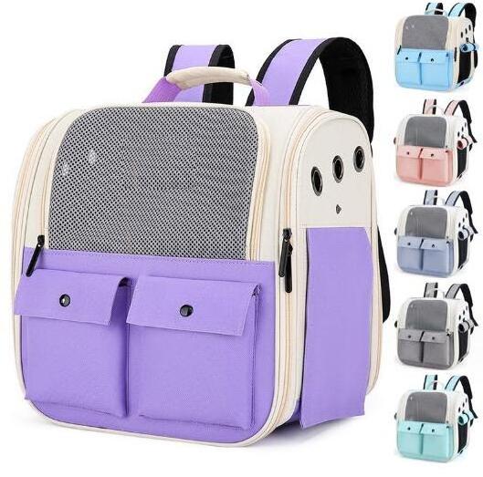 Portable pet Carrier Backpack Kitty Puppy Carrying Pets Supplies cat Carrier Backpacks for travel