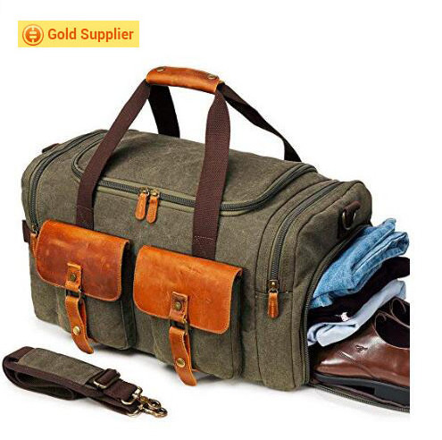 waterproof duffle bag canvas travel bags luggage weekender bag for men