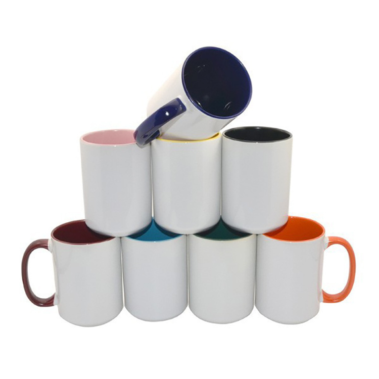 Promotion Wholesaler Unique Korean INS Style 15oz Ceramic Couple Mug with 3D Logo Personalization Picture