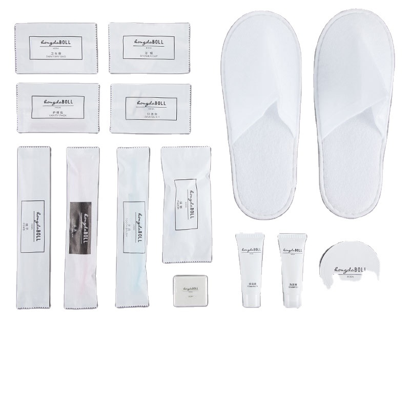 2023 Low Price Wholesale Hotel Toothbrush One Day Supplies Black Beige White Open Toe Spa Disposable Slippers