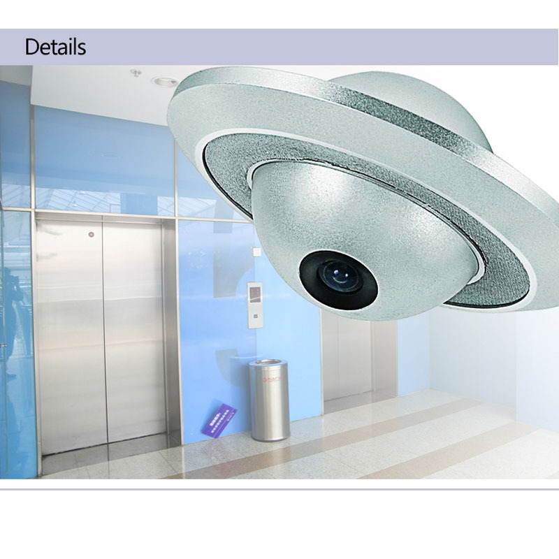 Elevator Lift UFO Flying Saucer CCTV Security Cam 5MP 2MP 1080P Wireless Wifi POE Wide Angle Mini IP Camera Audio TF Card Slot